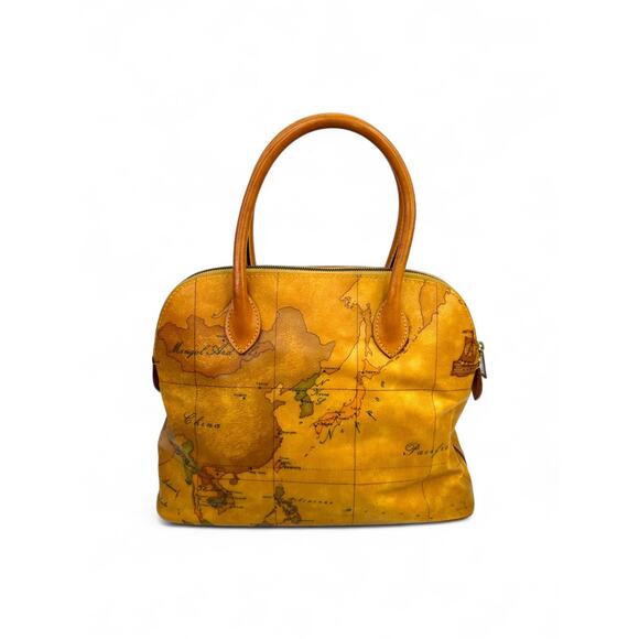 Alviero Martini Classe Geo Classic World Map Bag - Picture 6 of 15